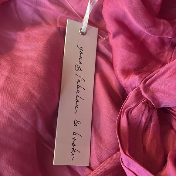 YOUNG FABULOUS & BROKE SIREN
MAXI DRESS IN TROPIC PINK Size S / NWT - Picture 10 of 11